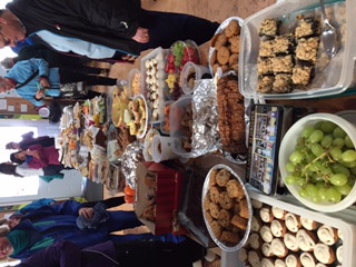 Finger-food for our final luncheon